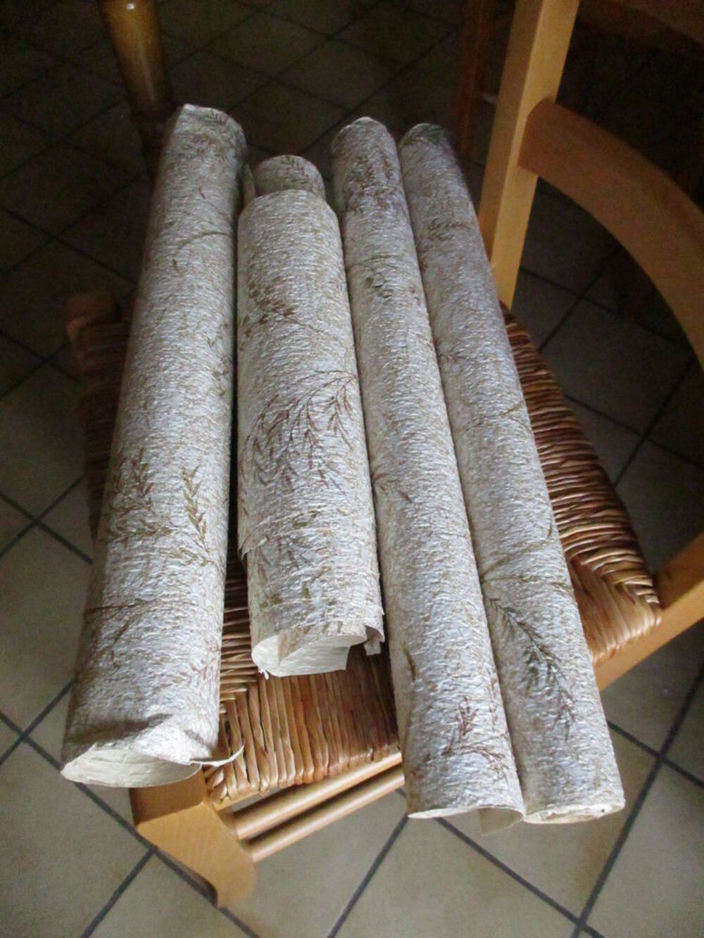tapisserie avec feuillage marron beige vintage Bricolage