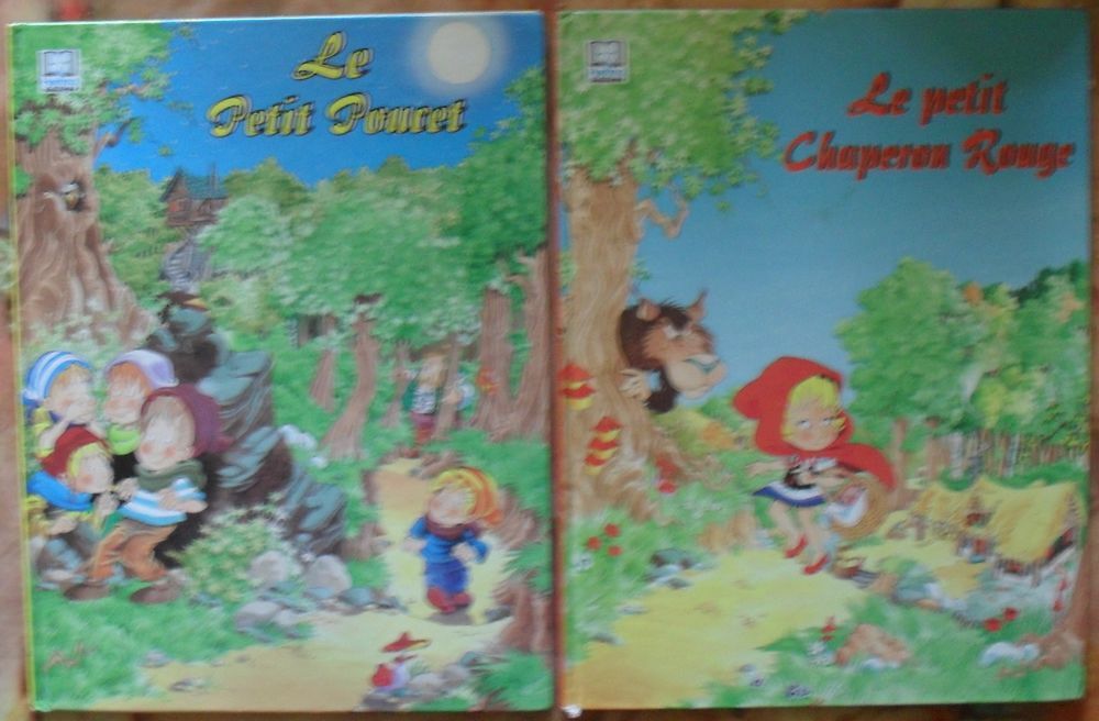 Lot de 2 livres: Le petit Poucet et Le Petit Chaperon Rouge. Livres et BD