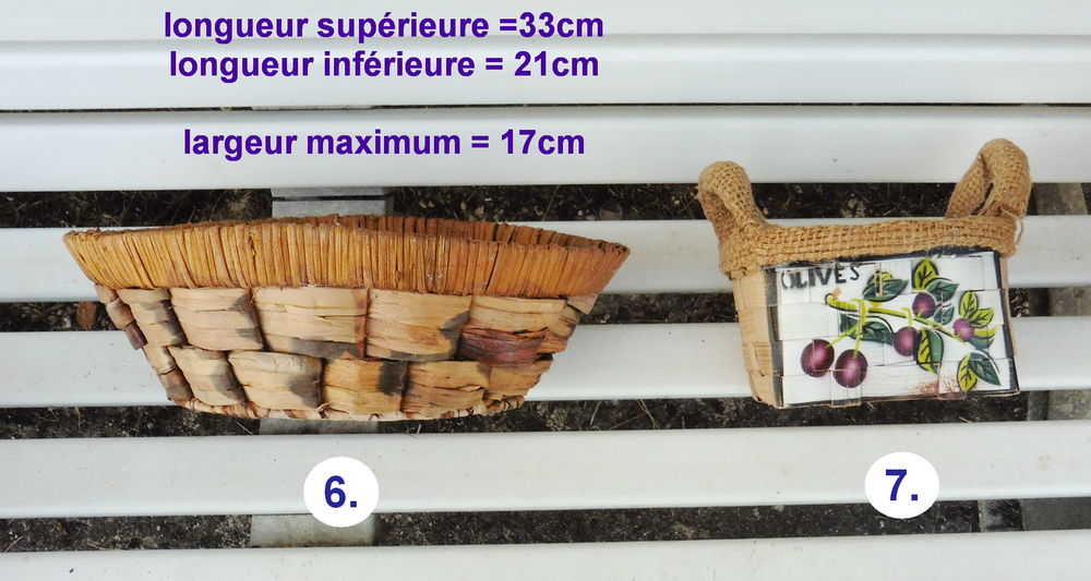 Paniers en osier - 1€ &agrave; 3€ Décoration