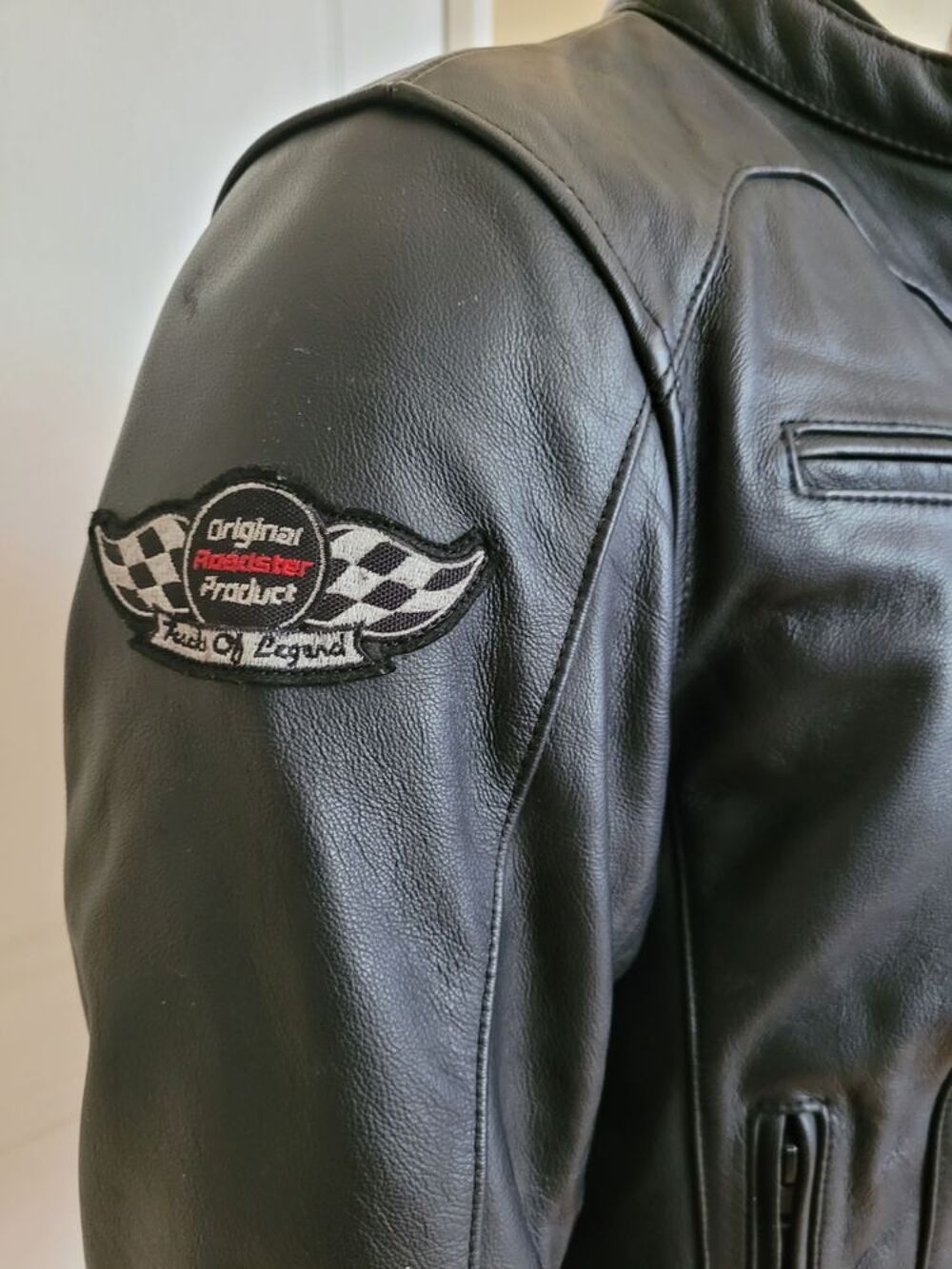 Blouson Moto Cuir Noir Sports