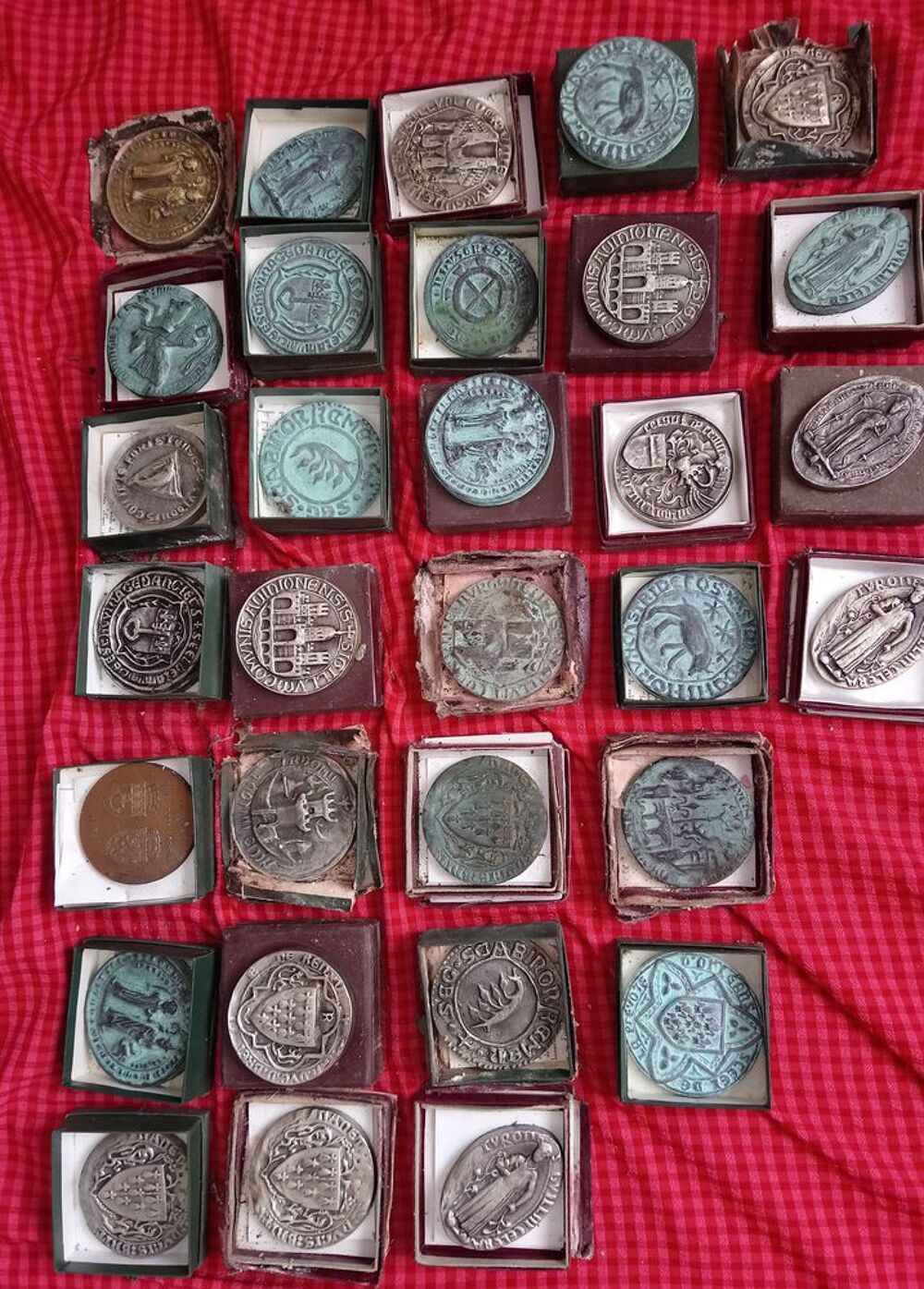 Blason de ville monnaie en bronze 