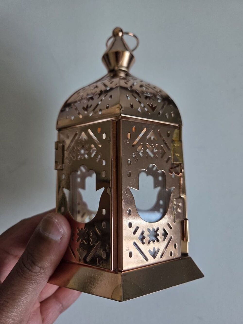 Lanterne orientale en m&eacute;tal cuivr&eacute; - tr&egrave;s d&eacute;corative Décoration