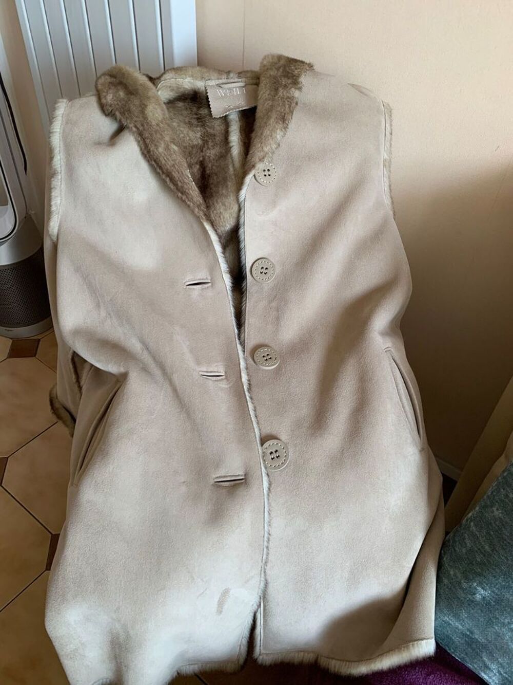 manteau imitation daim et int&eacute;rieur imitation fourrure Vêtements