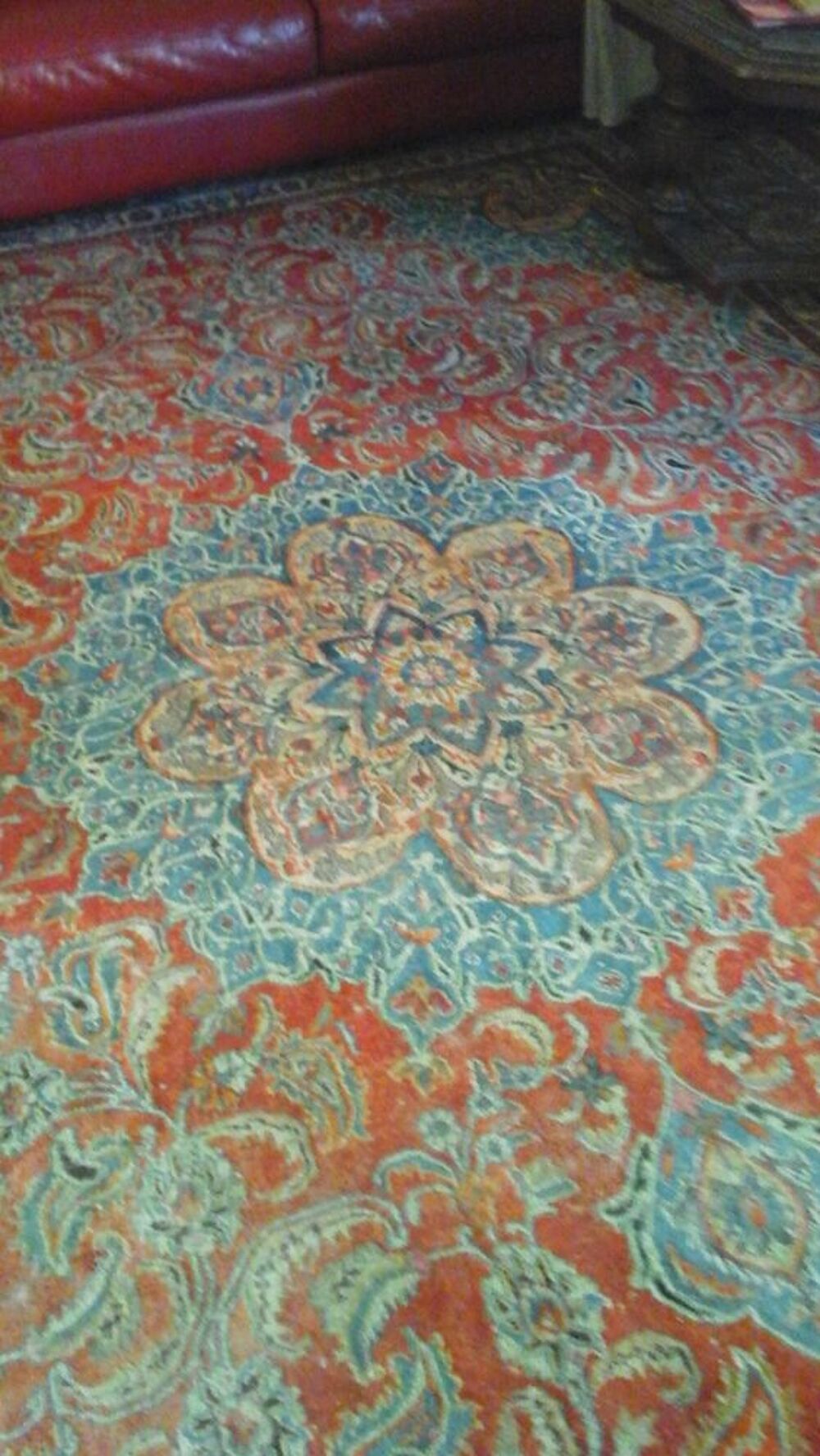TRES BEAU TAPIS PERSAN NOUE MAIN Décoration