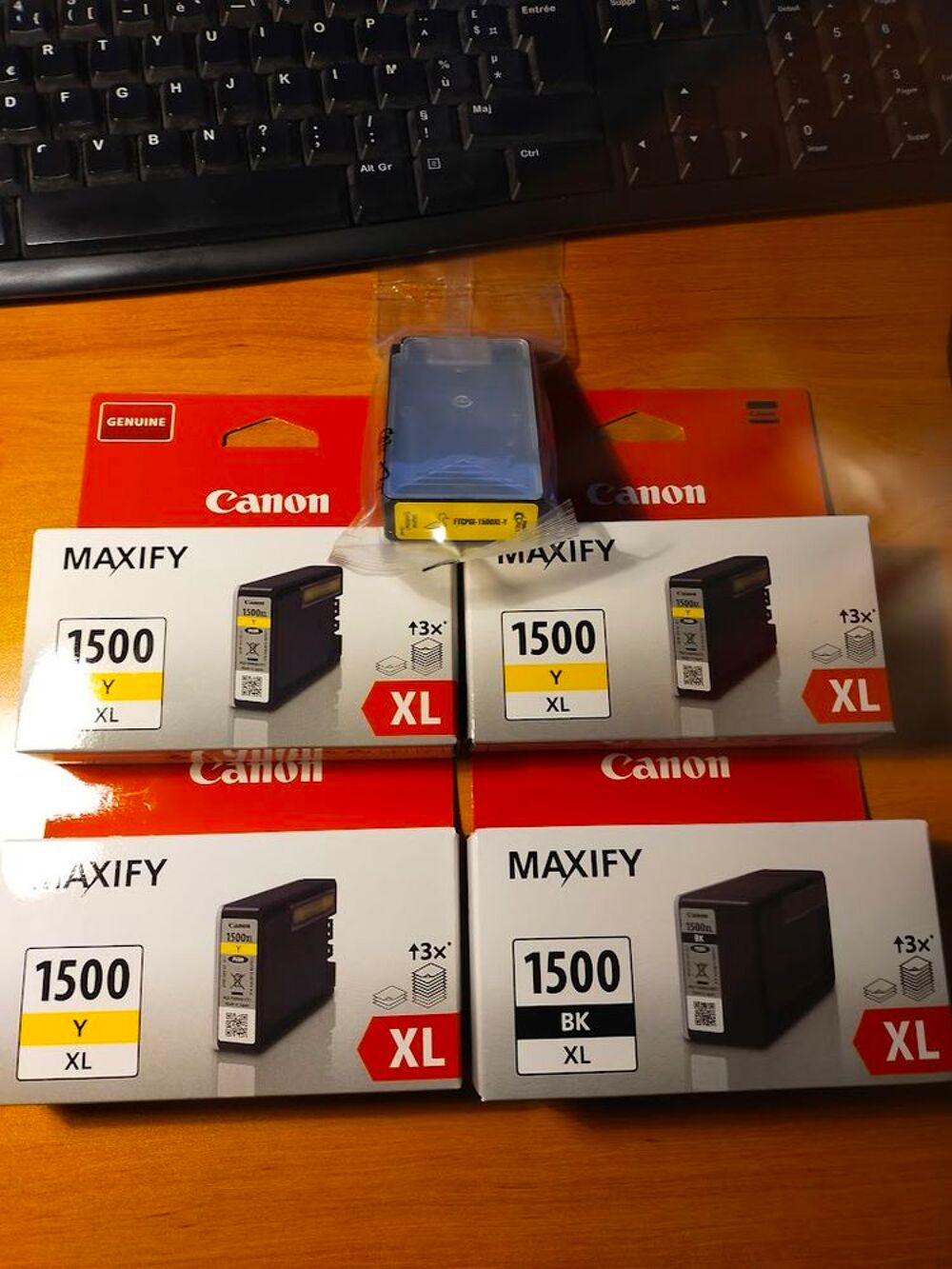 Lot de cartouches d'encre imprimante Canon Maxify R&eacute;f. 1500 Matériel informatique