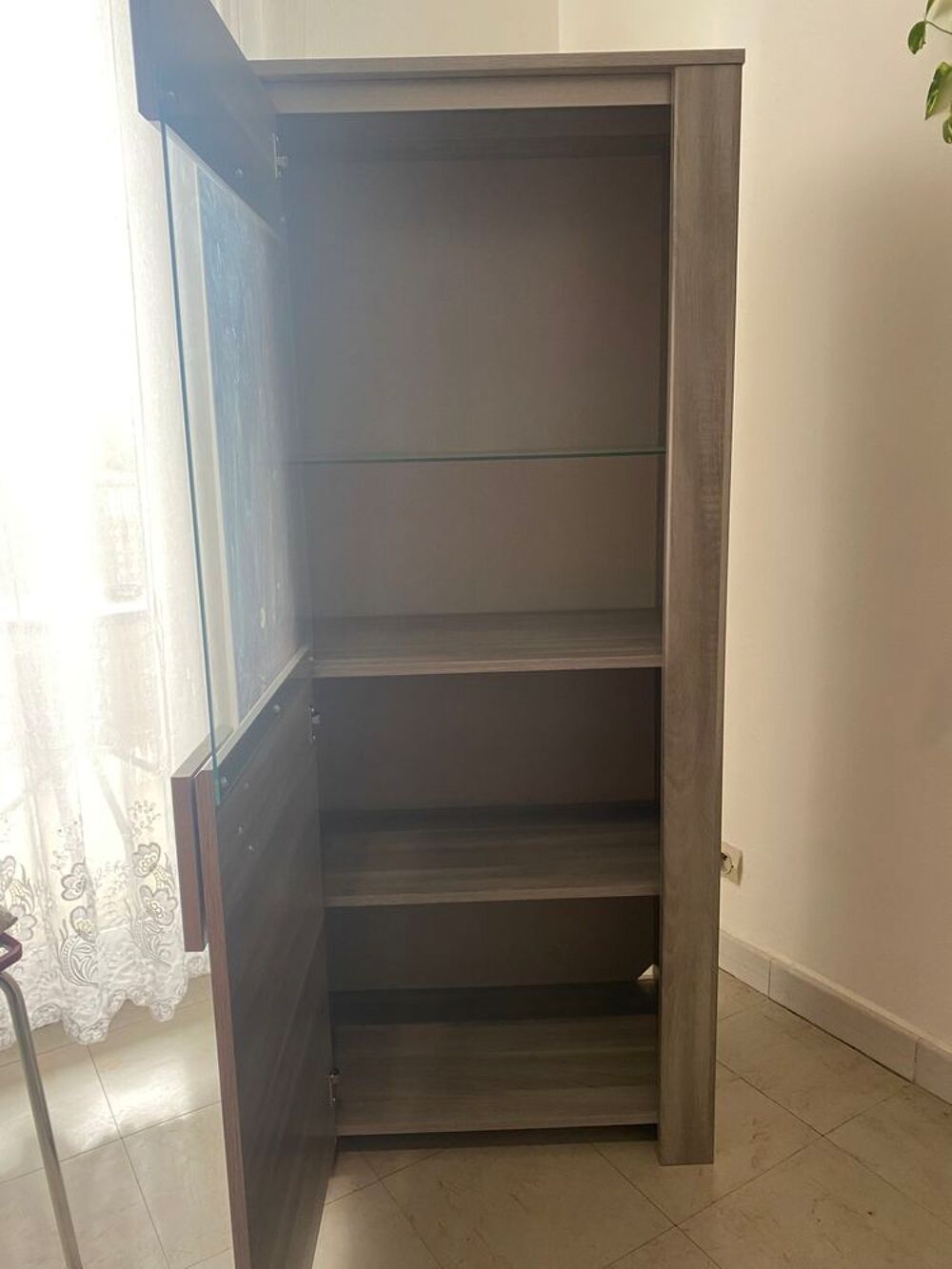 Vitrine grise Meubles