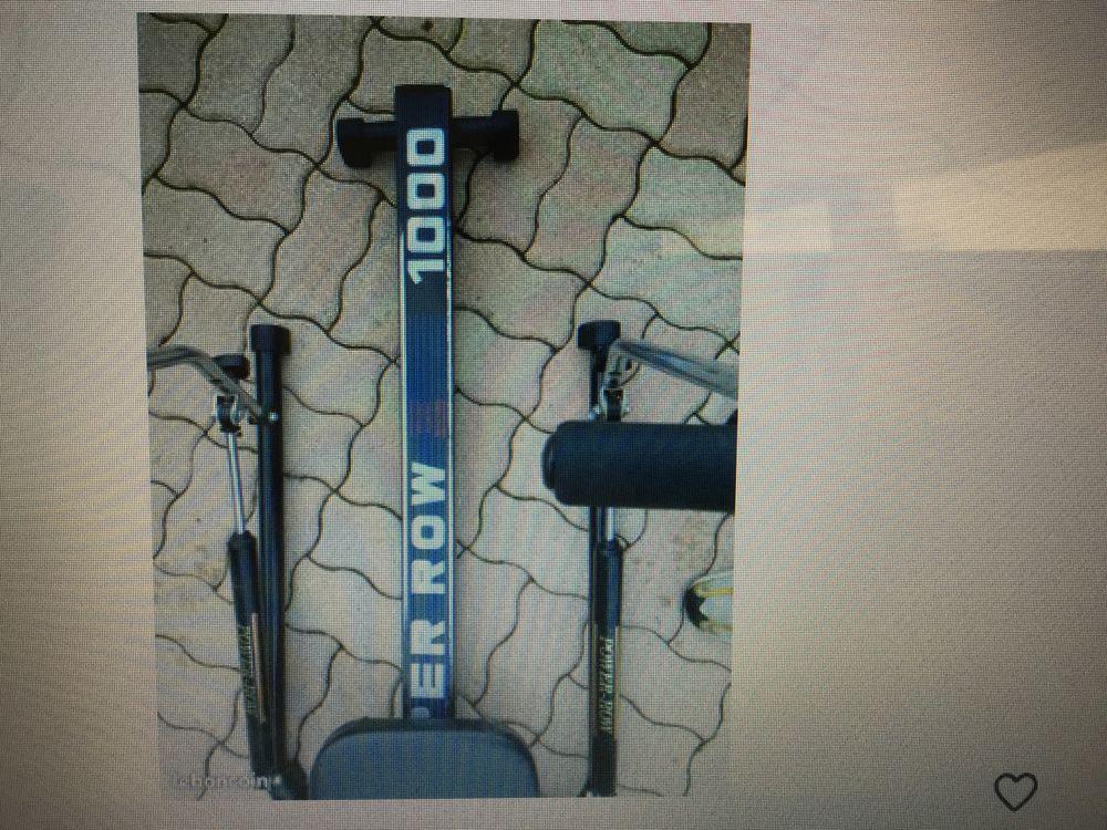 Rameur Power Row 1000 &agrave; v&eacute;rins, si&egrave;ge mobile 14  Sports