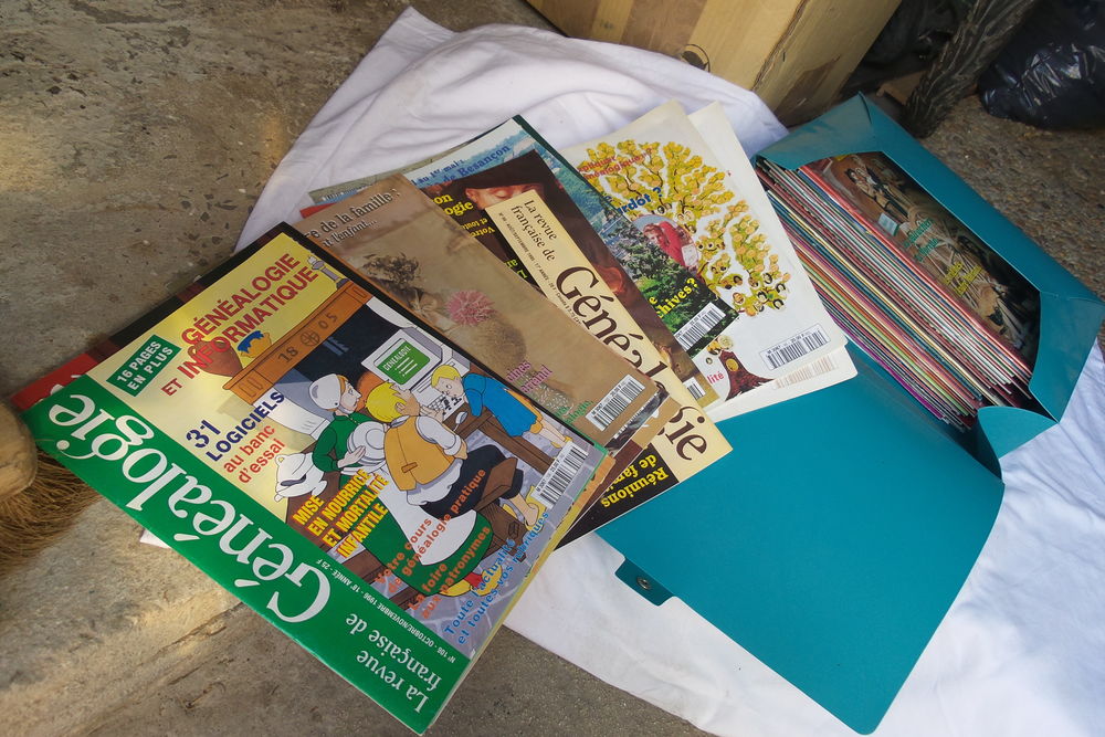 46 num&eacute;ros magazines revue RFG g&eacute;n&eacute;alogie Livres et BD
