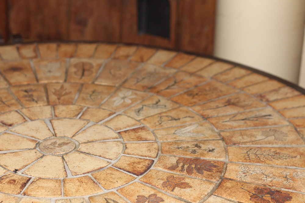 table basse ronde en c&eacute;ramique Meubles