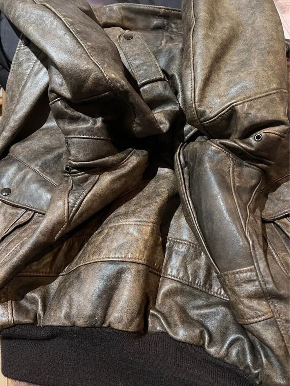 Schott IS 674 MS marron vieilli rare Vêtements