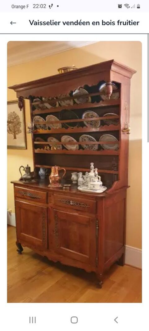 Buffet vaisselier venden en bois fruitier 150 Asnires-sur-Seine (92)