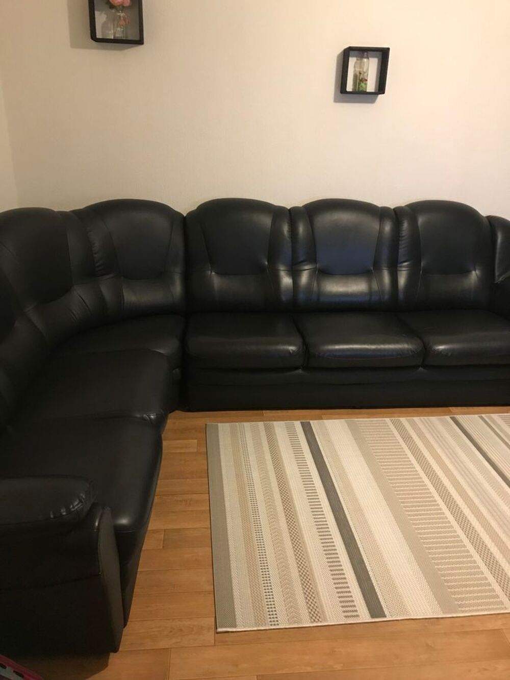 Canap&eacute; d'angle 5 places D�coration