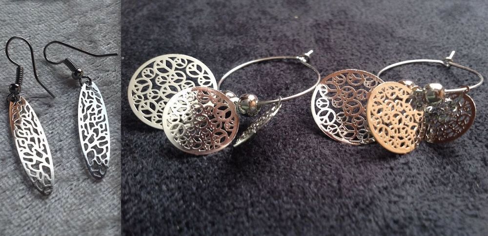 2 PAIRE BOUCLES OREILLES Envoi possible Bijoux et montres