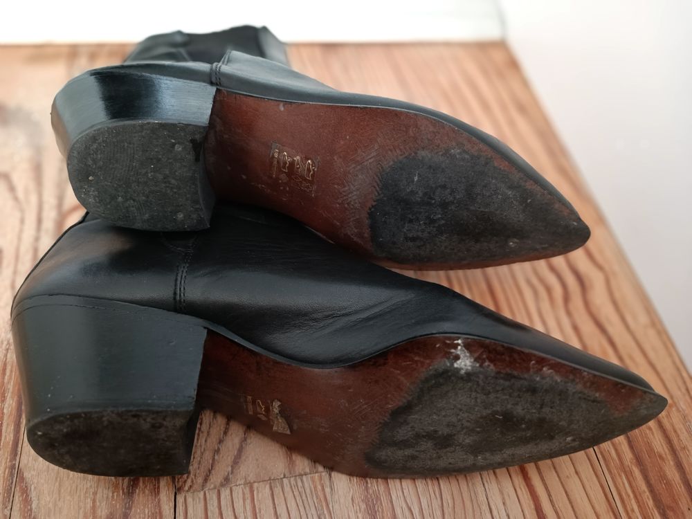 Boots chelsea en cuir noir ASOS pointure 39 Chaussures