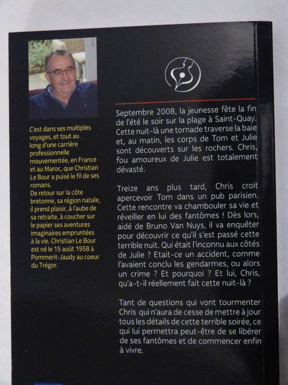 L INCONNU DE LA DERNIERE SOIREE roman policier BREIZH NOIR Livres et BD