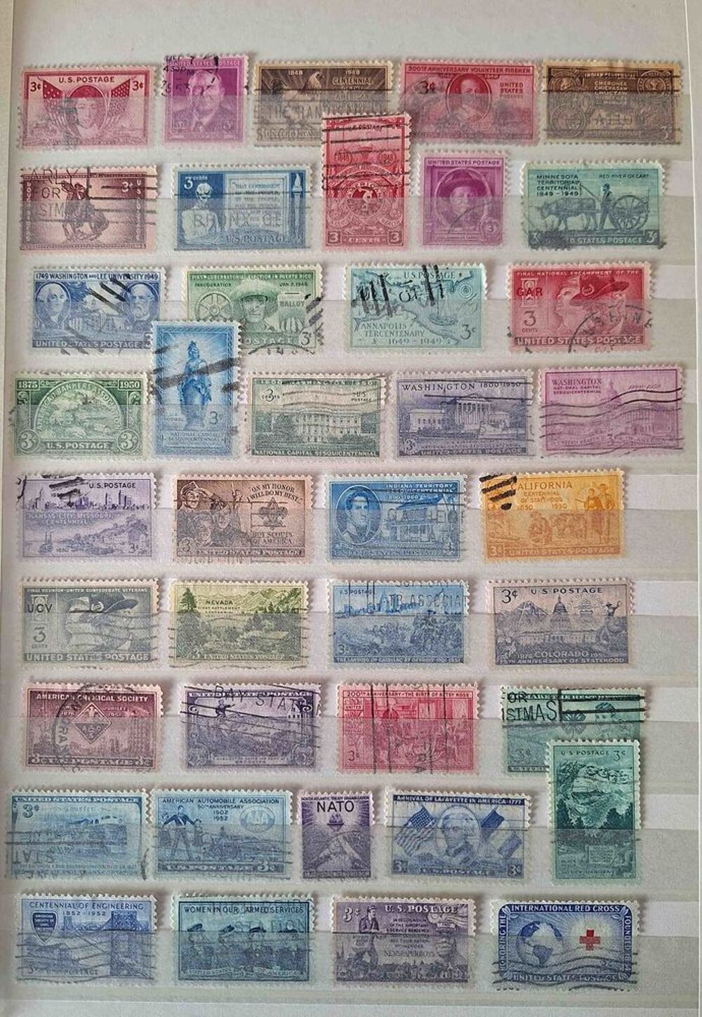 S&eacute;rie de timbres de collection des &Eacute;tats-Unis 