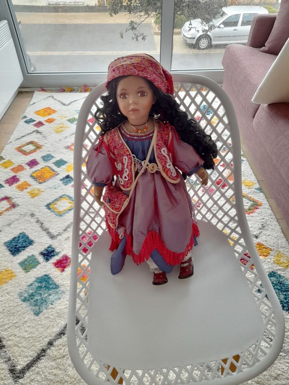 Poup&eacute;e boh&eacute;mienne en porcelaine Jeux / jouets