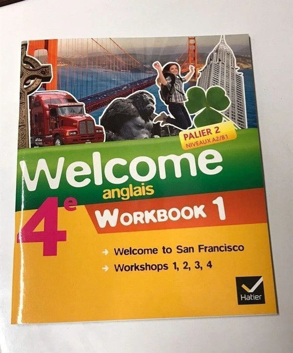 Workbook Anglais Niveau 4&egrave;me Livres et BD