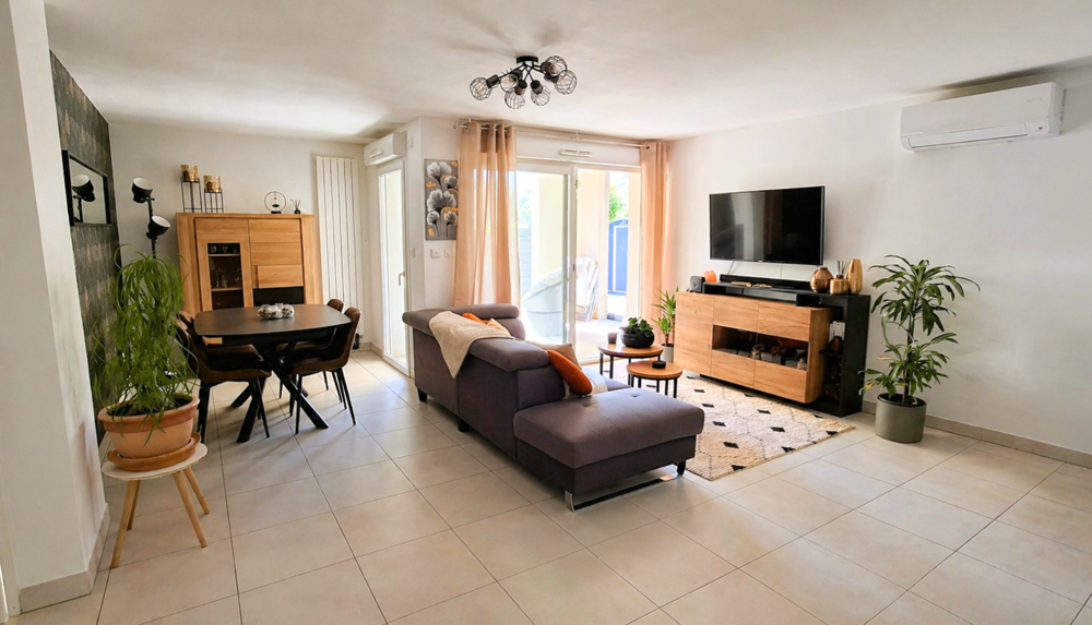 Vente Appartement T3 62 m² avec 100 m² d'extérieur+2 places de parking+cellier Balaruc-le-vieux