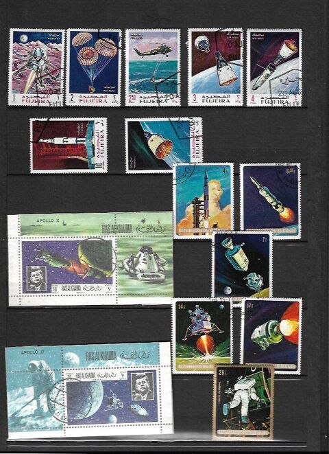 Timbres sur l'espace lot n� 03 2 Viry-Noureuil (02)