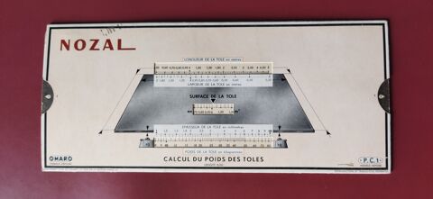 REGLE A CALCULER POIDS DES TOLES 1938 76500 Elbeuf