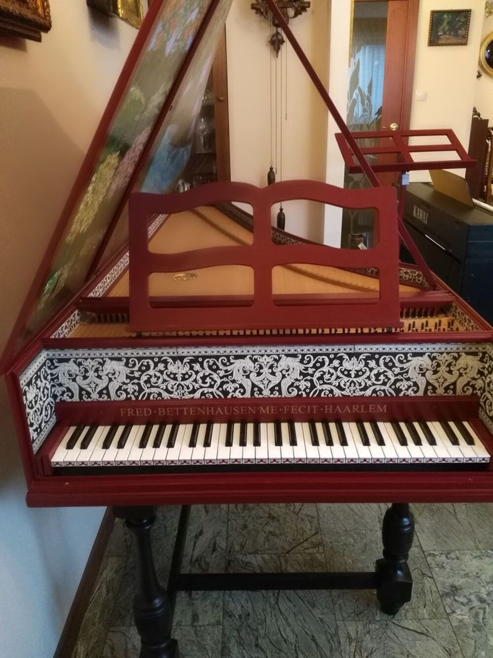 Clavecin, copie contemporaine d'apr&egrave;s Ruckers, 1612 Instruments de musique