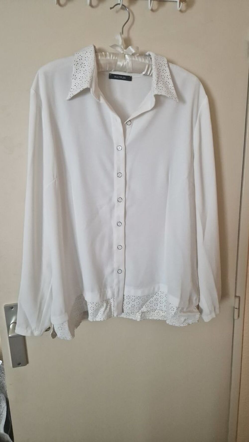 El&eacute;gant chemisier blanc marque multiples Vêtements