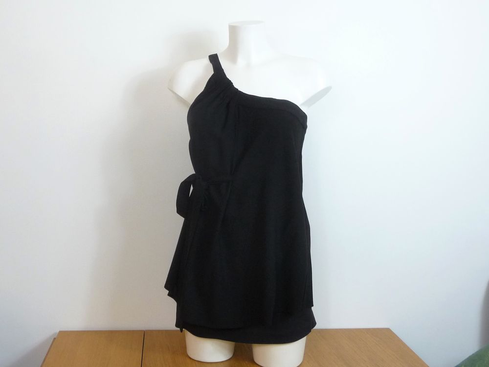 Tunique/ Top Noir &agrave; Une Bretelle avec Lien &agrave; Nouer- Kookai Vêtements