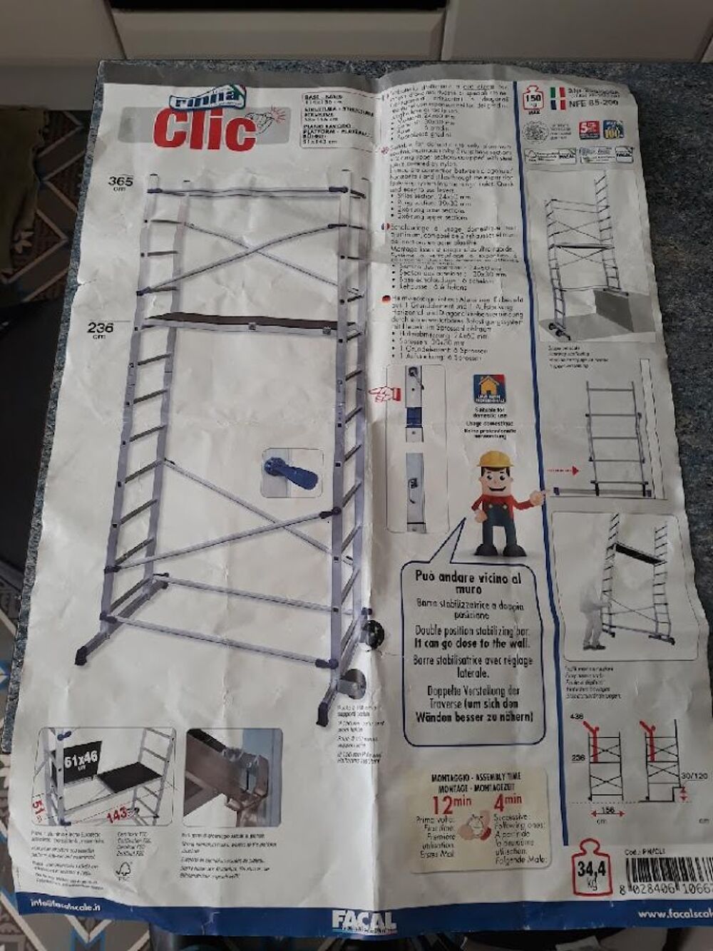 &eacute;chafaudage tr&eacute;s bon &eacute;tat Bricolage