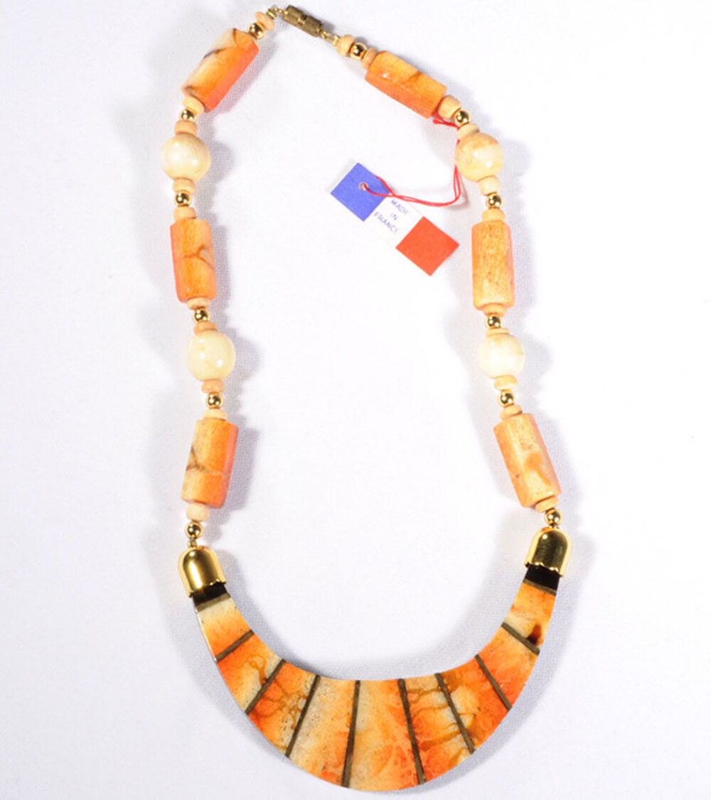 BIJOU ANCIEN COLLIER DE LUXE COUTURE EN CORAIL VINTAGE Bijoux et montres