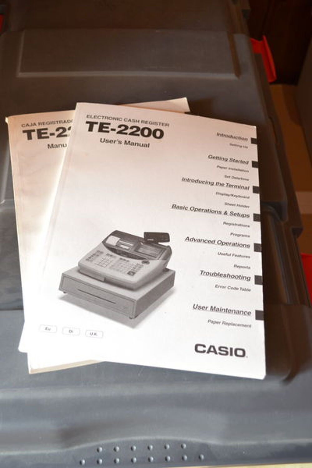 Caisse enregistreuse CASIO d'occasion mod&egrave;le TE 2200 Electroménager