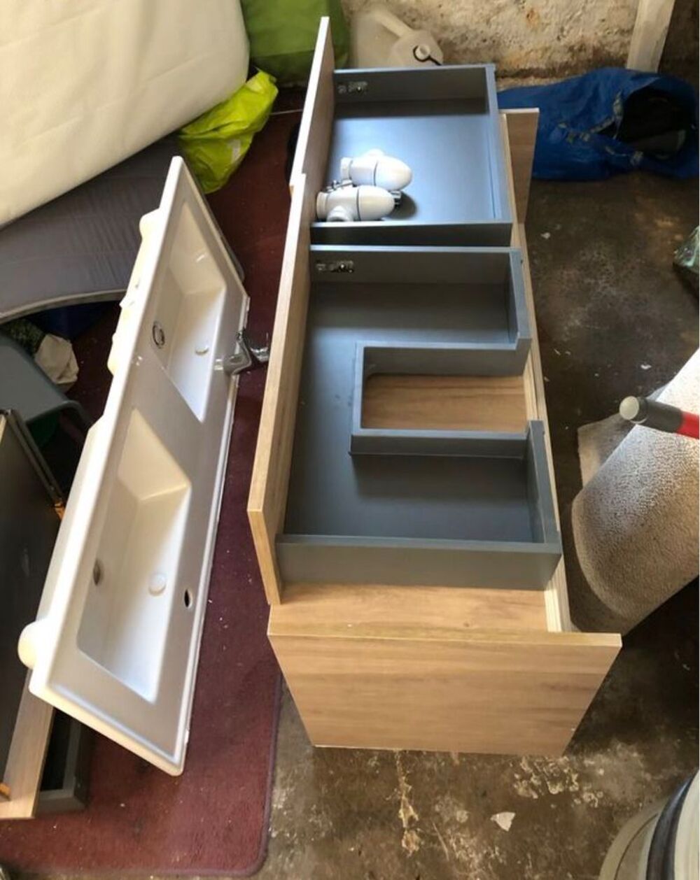 JACOB DELAFON ? Meuble double vasque 120 cm ? Ch&ecirc;ne naturel Meubles