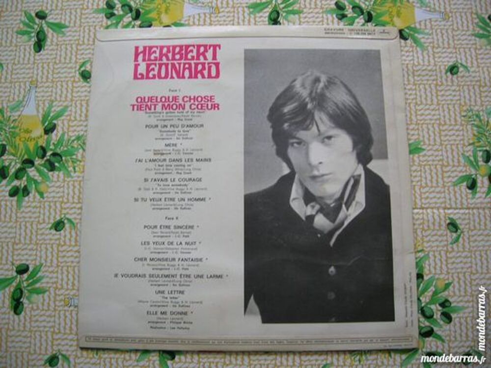 33 T HERBERT LEONARD Quelque chose tient mon coeur CD et vinyles