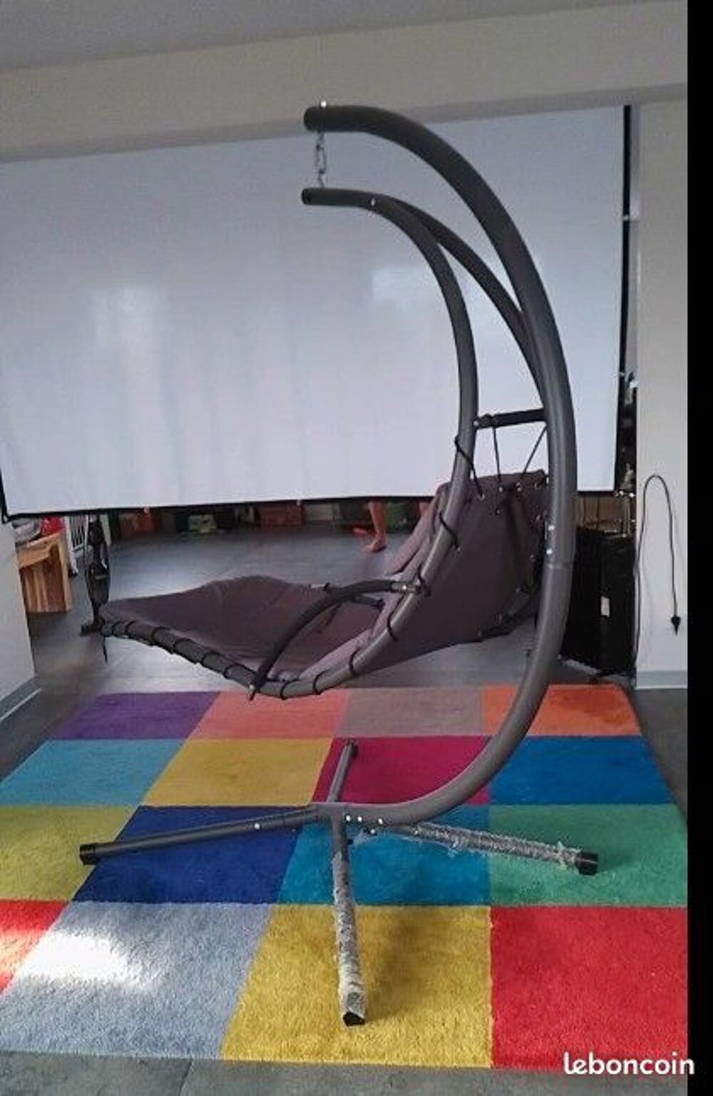 Chaise longue suspendue neuve Jardin