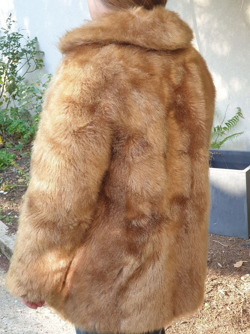 Veste en vison couleur camel, Vintage Taille M Vêtements