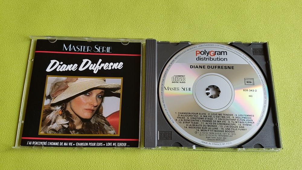 DIANE DUFRESNE CD et vinyles
