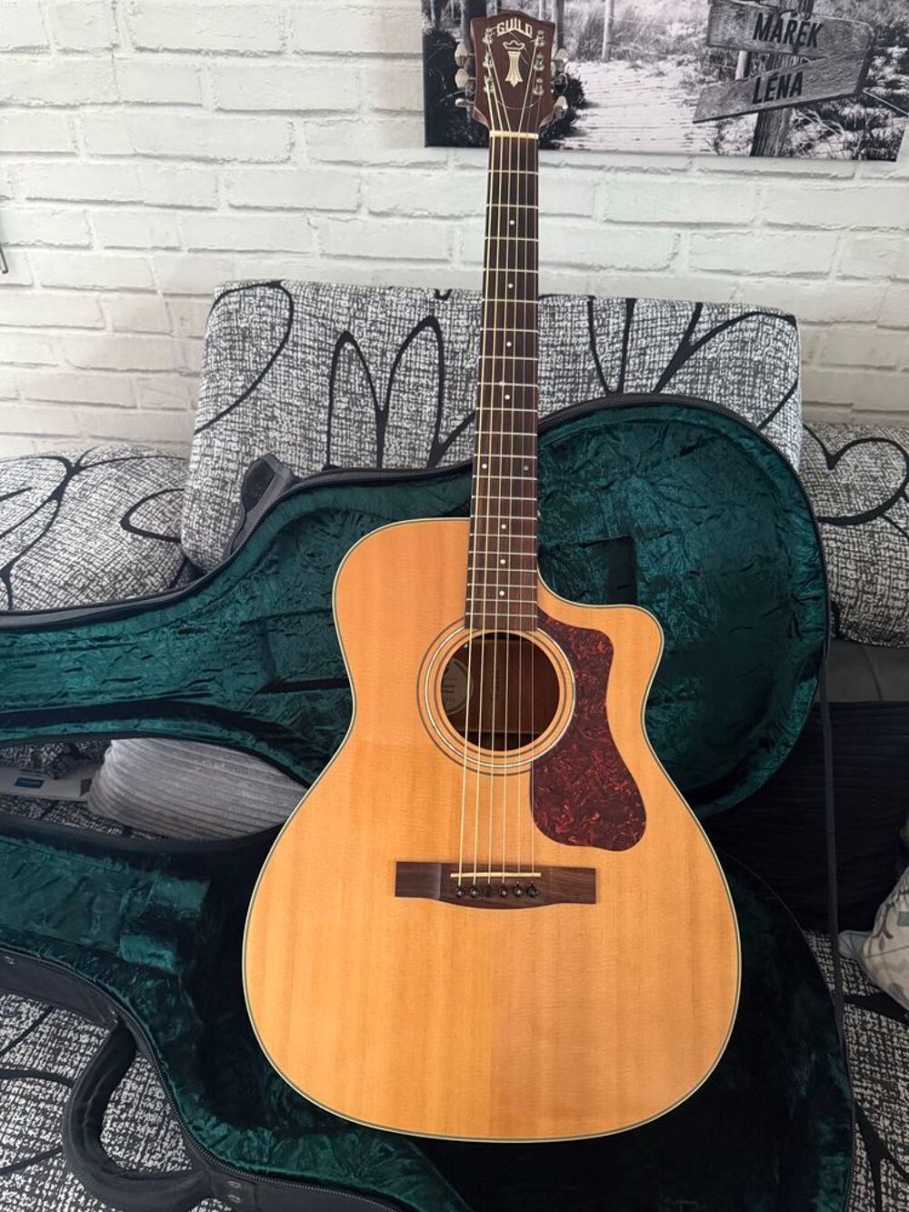 Guild OM-140CE Nat Westerly Guitare &eacute;lectro-acoutique Instruments de musique