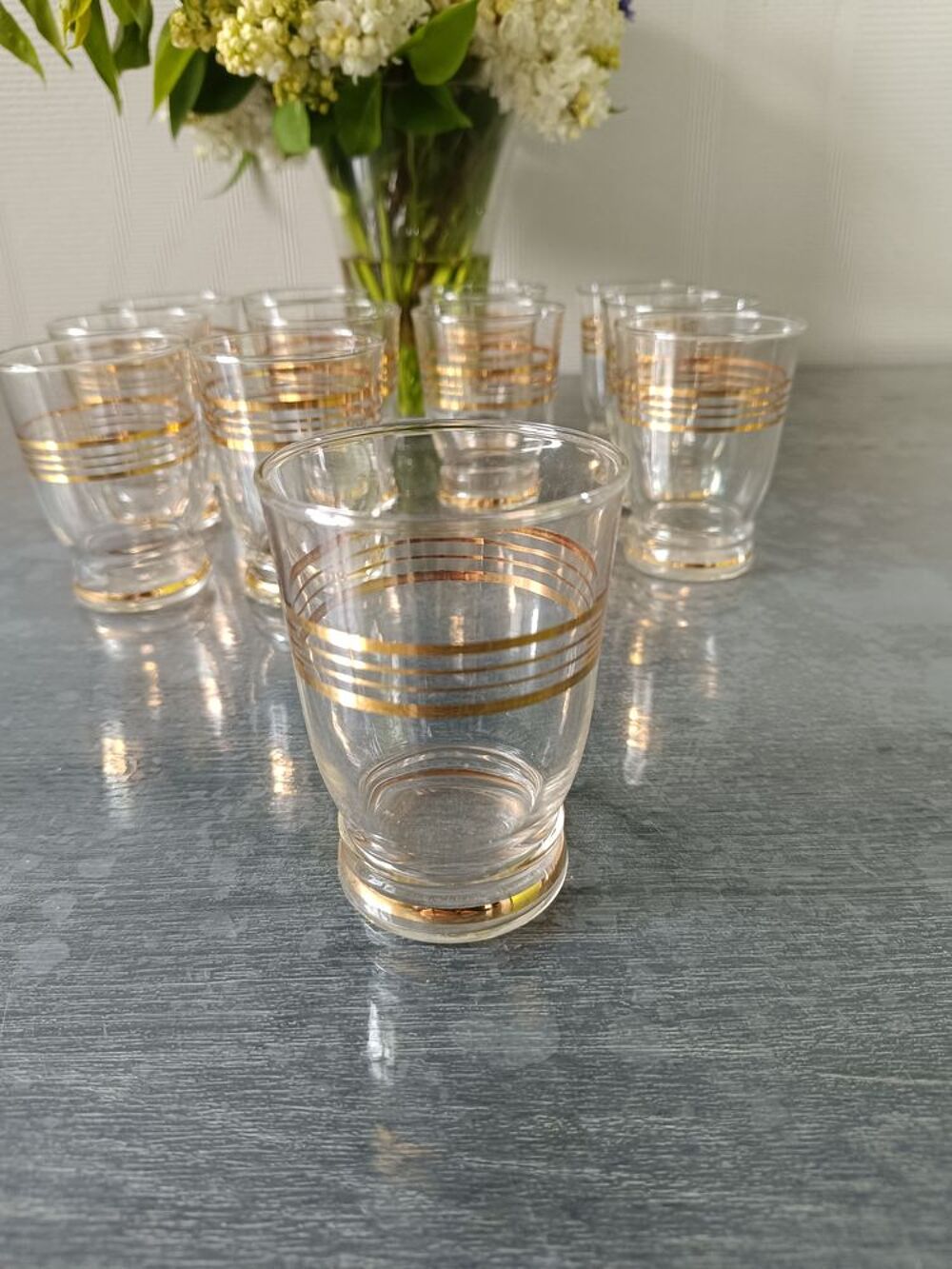 Verres vintage bon &eacute;tat Cuisine