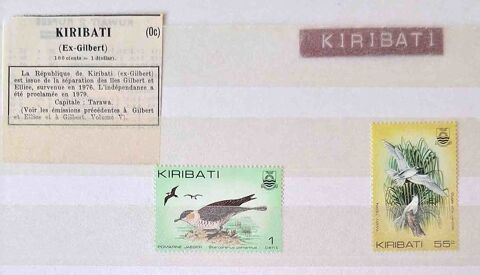 S�rie de timbres de collection de Kiribati 2 Gap (05)