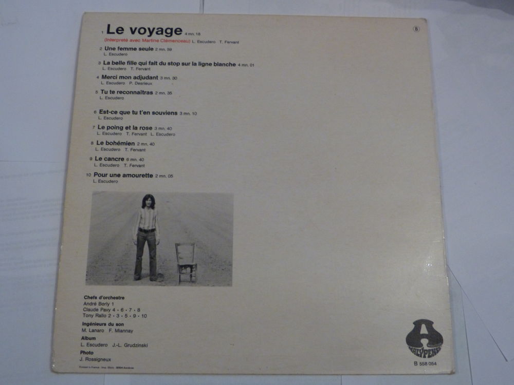 LENY ESCUDERO LP N&deg; B 558 054 CD et vinyles