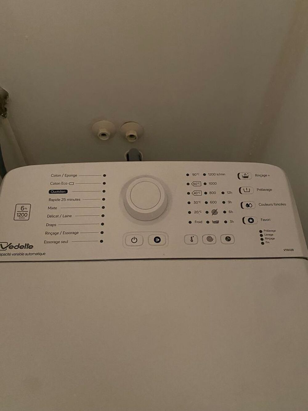 Machine &agrave; laver Vedette Electrom�nager