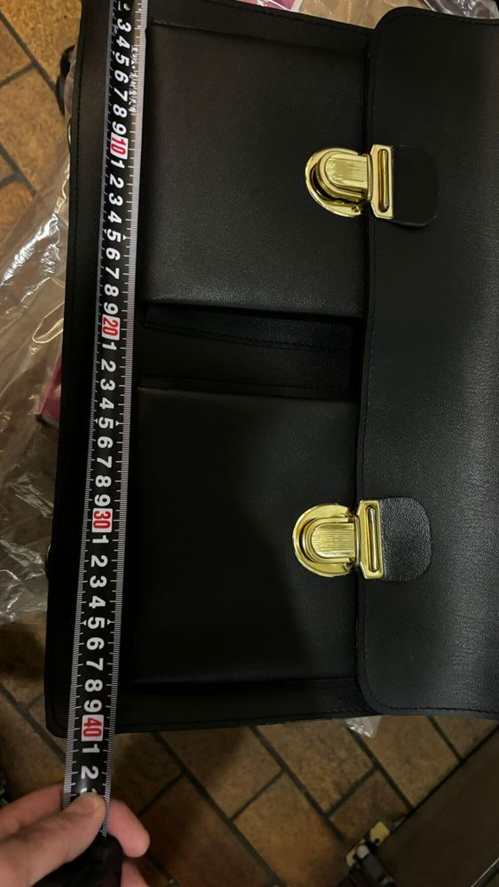 Cartable porte documents cuir noir Neuf Article 100% Neuf Maroquinerie