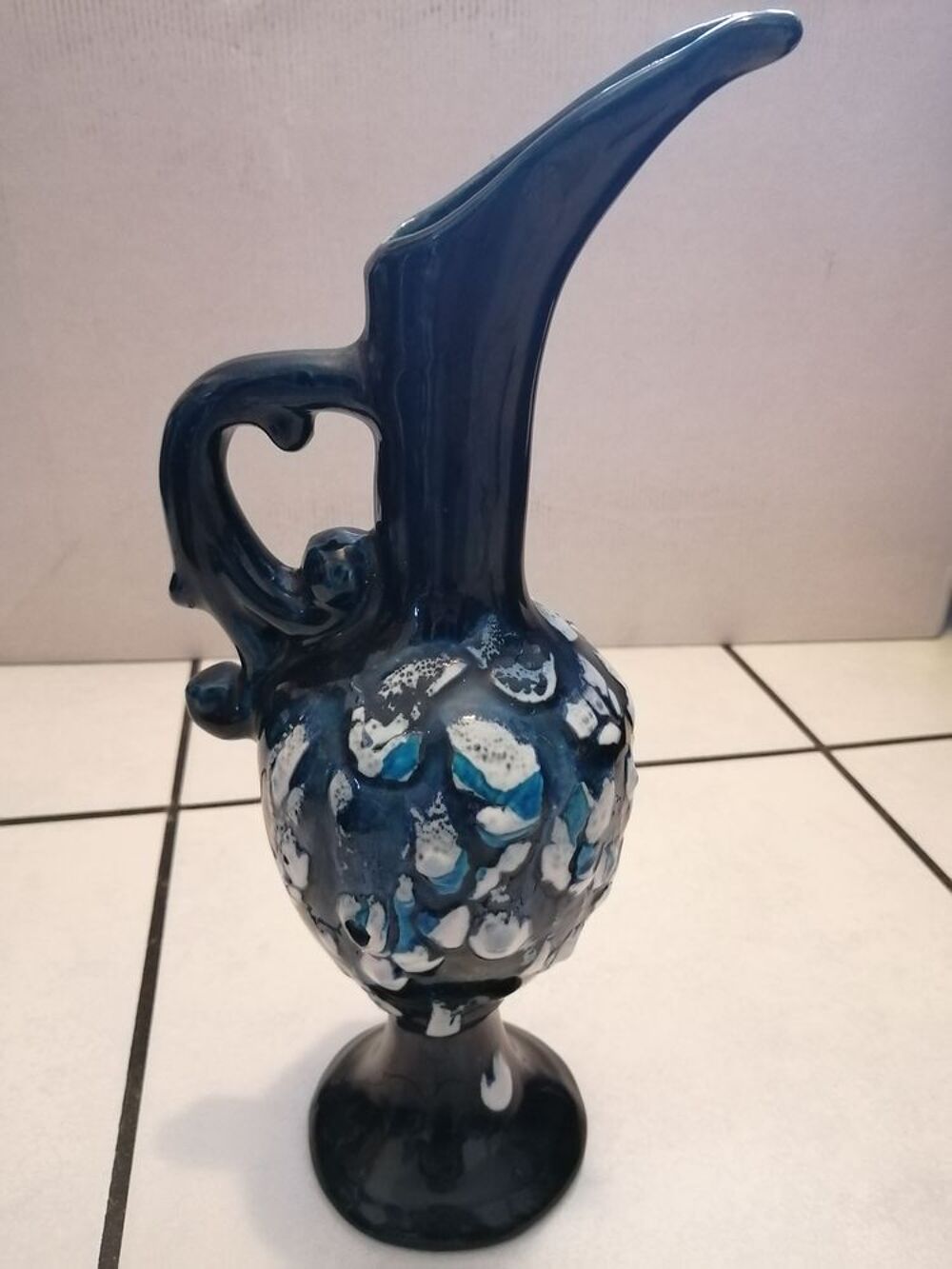 Vase Vallauris coloris bleu lave Décoration