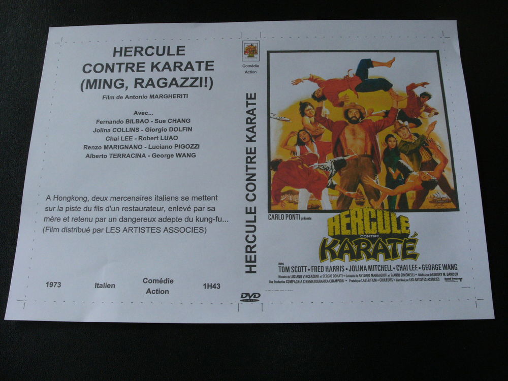Film : " Hercule contre karate " DVD et blu-ray