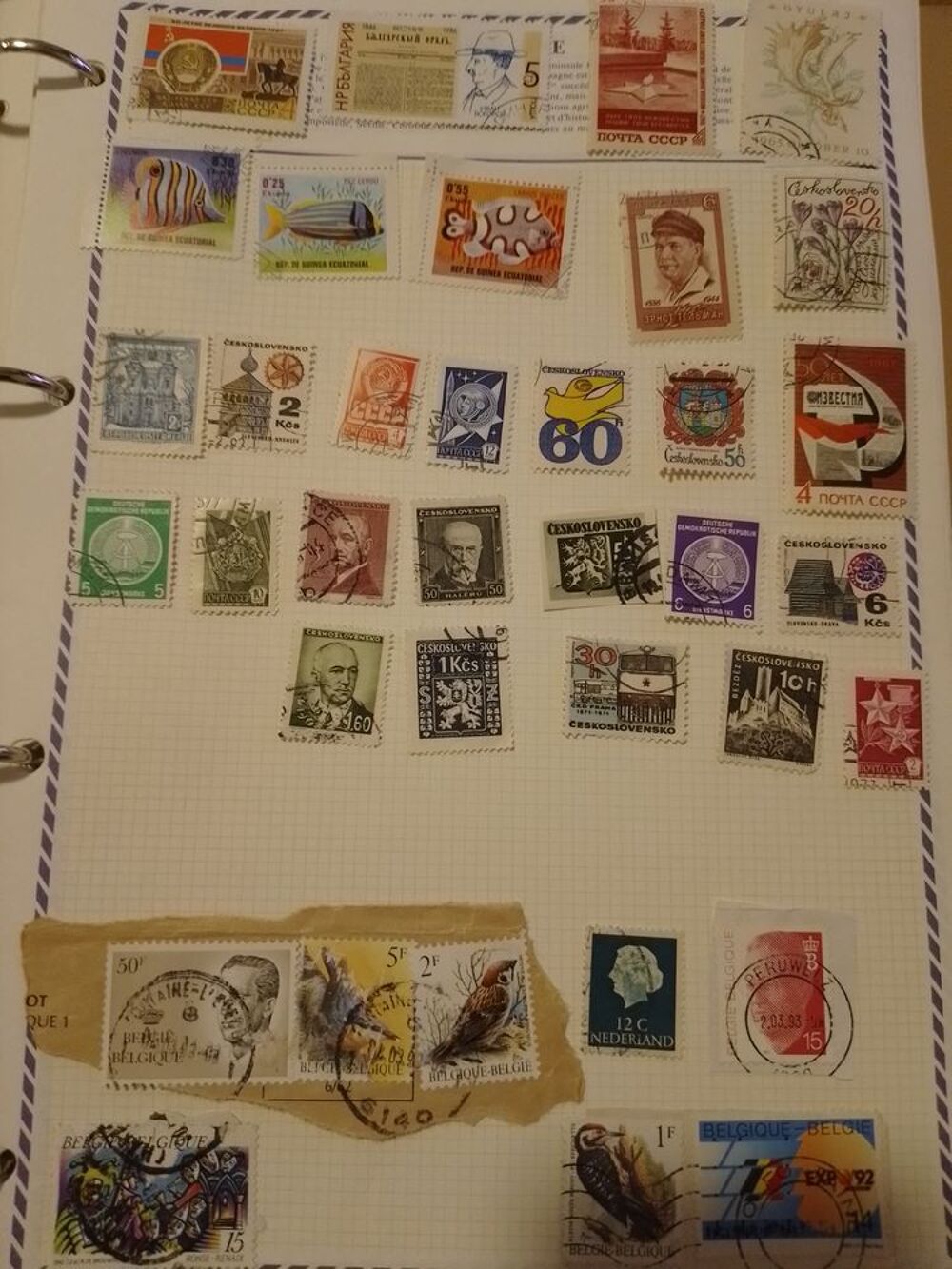Lot de timbres 