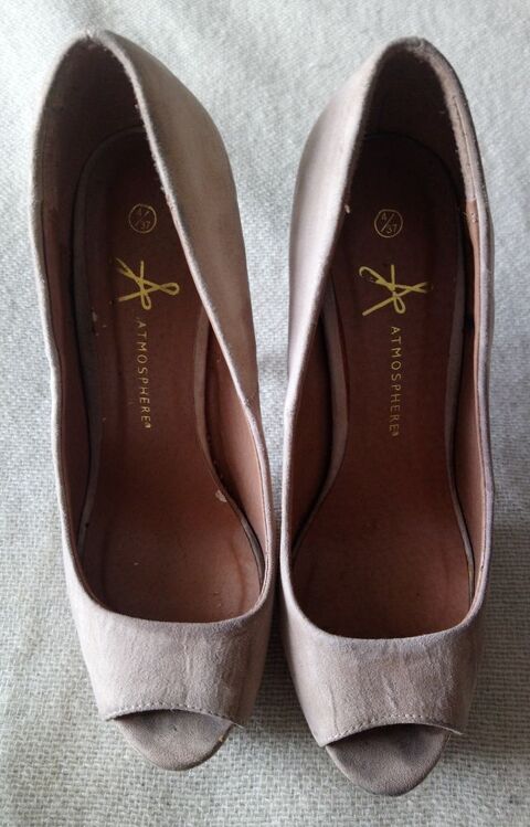 Chaussure ATMOSPHERE Daim Beige 9 La Courneuve (93)