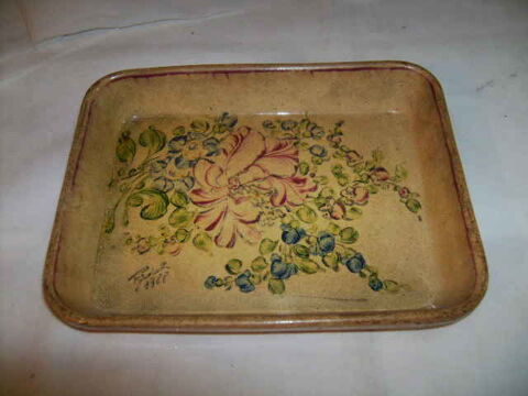 Plateau en poterie de Soufflenheim  BECK  25 Wolxheim (67)