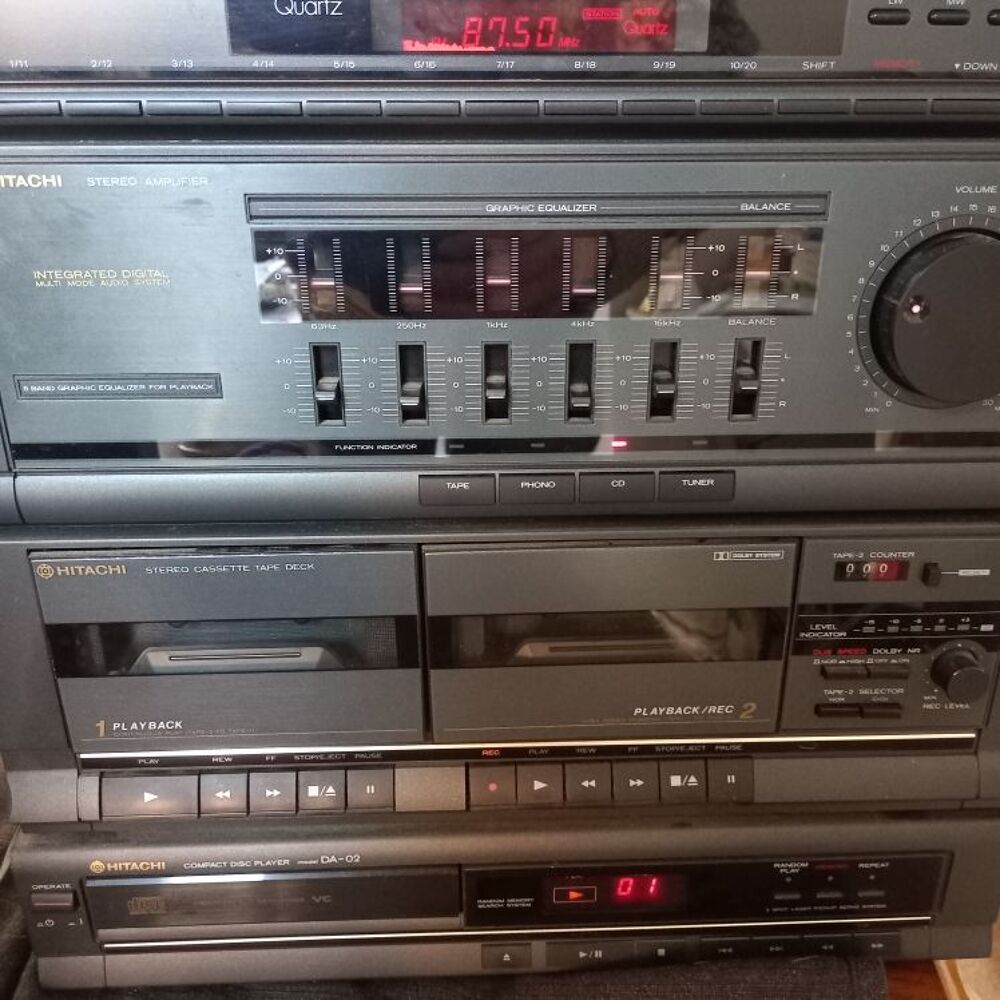 Chaine HIFI Double CD Double k7 Audio et hifi