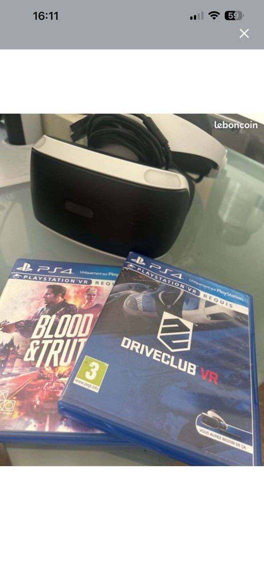 casque virtuel PSVR1(PS4-PS5) Consoles et jeux vidéos