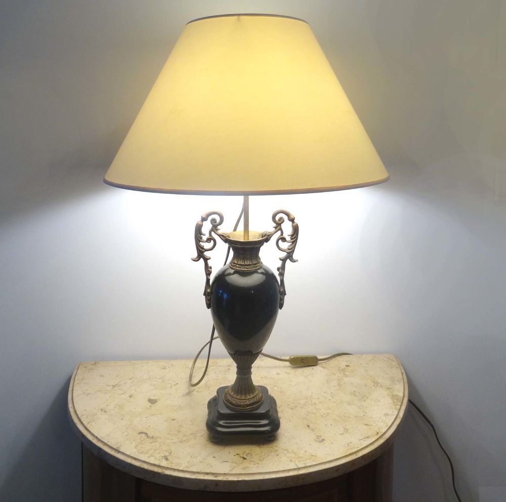 Lampe de table avec abat-jour parfait &eacute;tat Décoration